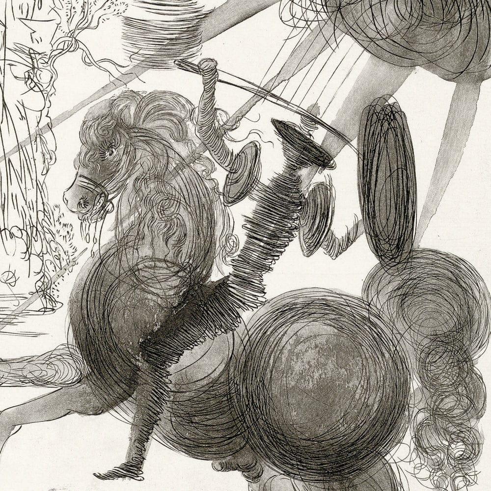 Salvador Dalí: Chapter 7, Le Château d’Otrante, Original Etching Art G S Pawn