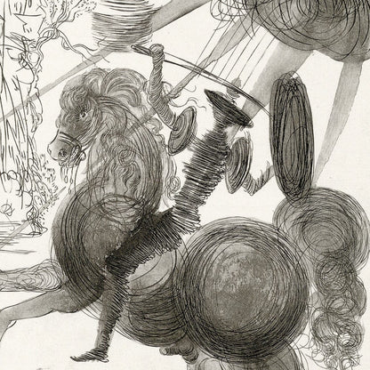 Salvador Dalí: Chapter 7, Le Château d’Otrante, Original Etching Art G S Pawn