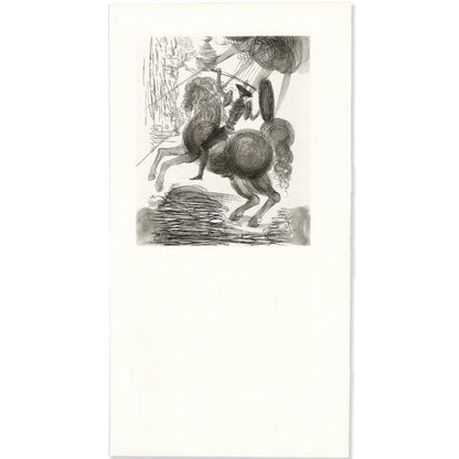 Salvador Dalí: Chapter 7, Le Château d’Otrante, Original Etching Art G S Pawn