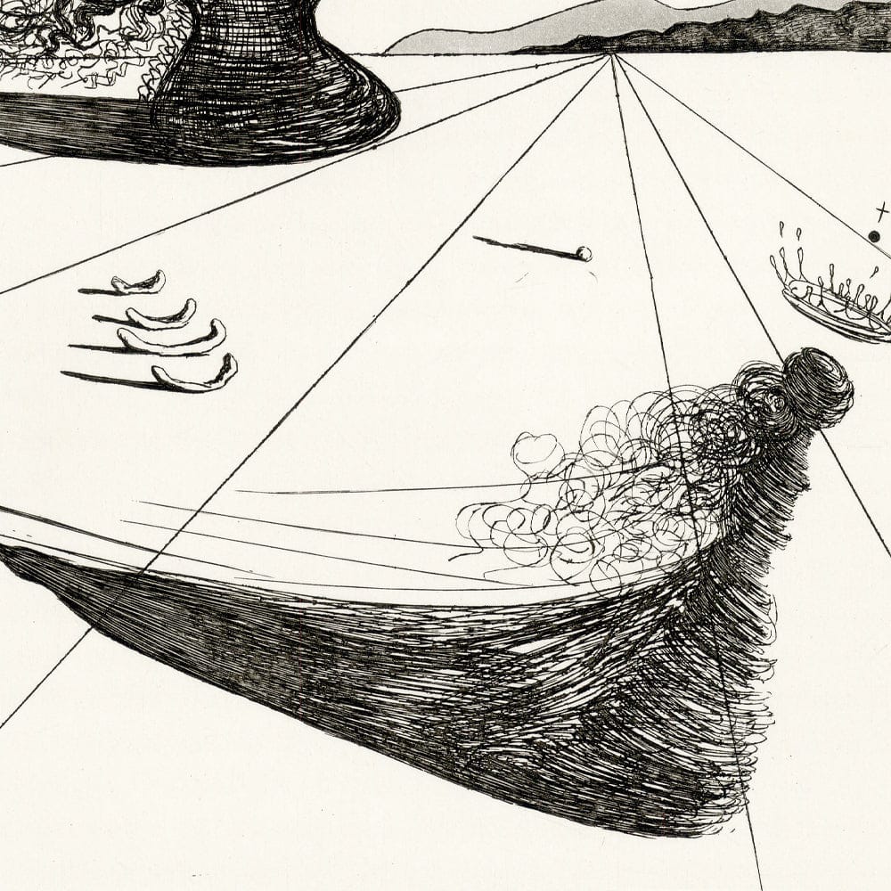 Salvador Dalí: Chapter 3, Le Château d’Otrante, Original Etching Art G S Pawn