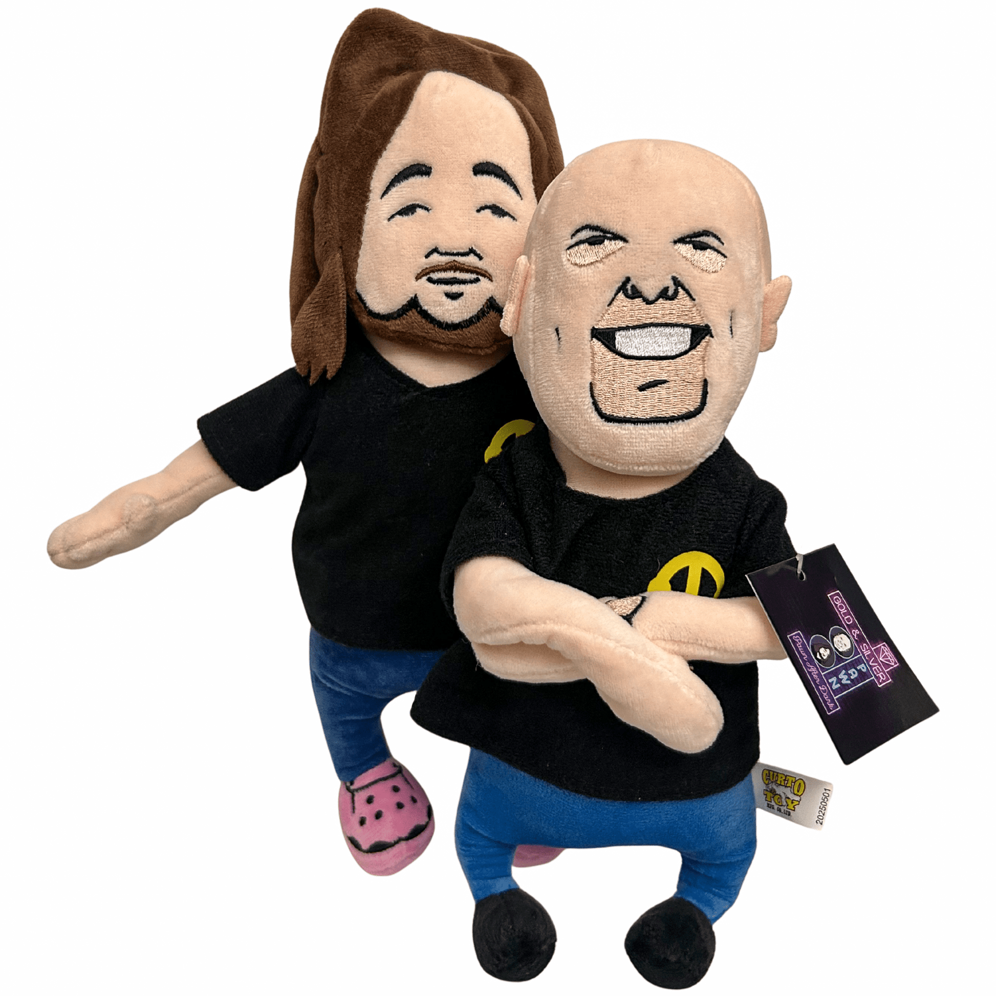 Chumlee & Rick Pawn After Dark Plushies Gold & Silver Pawn Shop