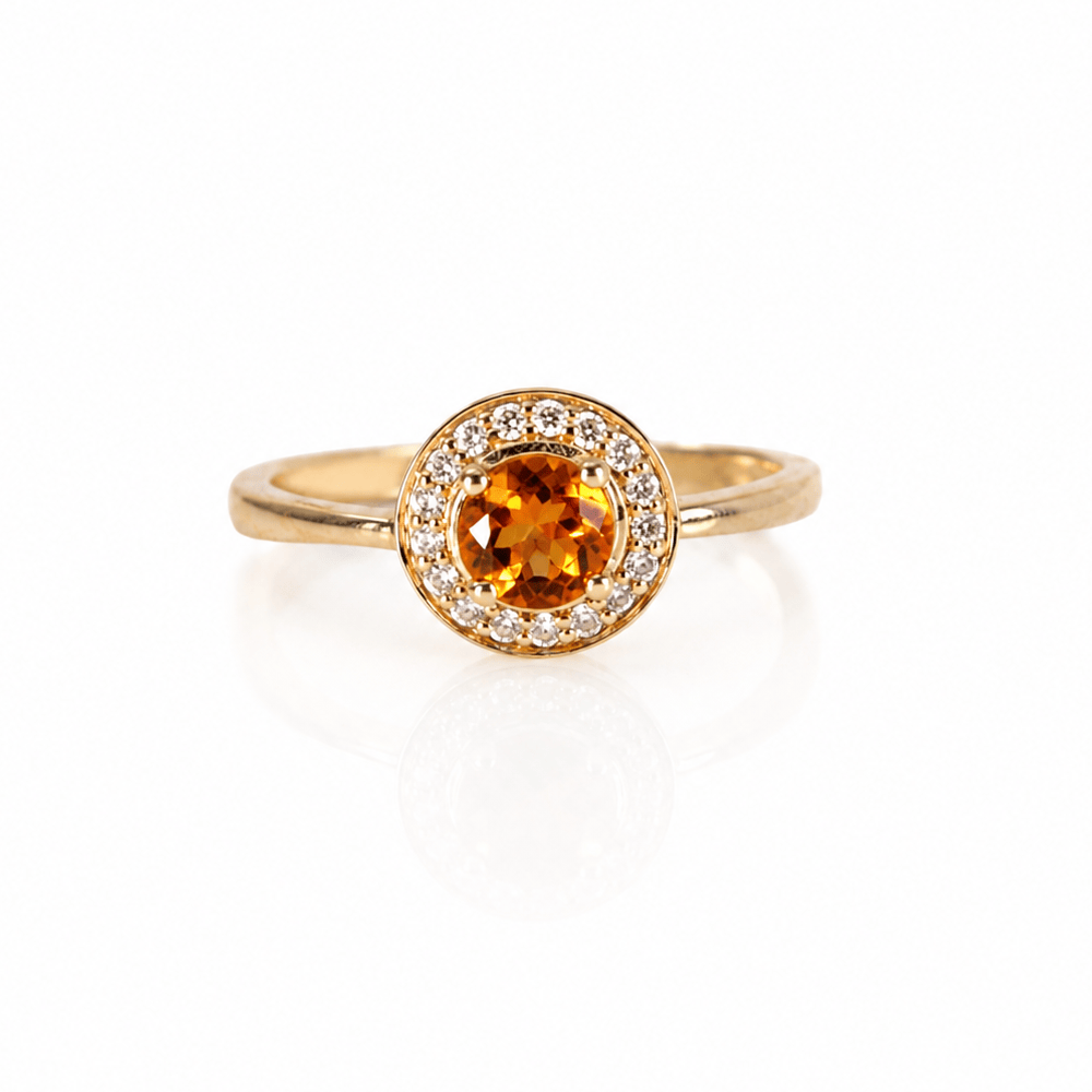 14K Yellow Gold Citrine & Diamond Halo Ring
Gold & Silver Pawn Shop