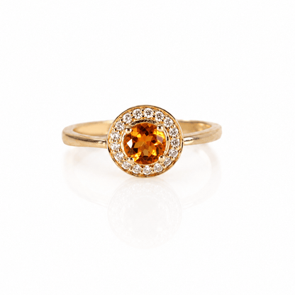 14K Yellow Gold Citrine & Diamond Halo Ring
Gold & Silver Pawn Shop
