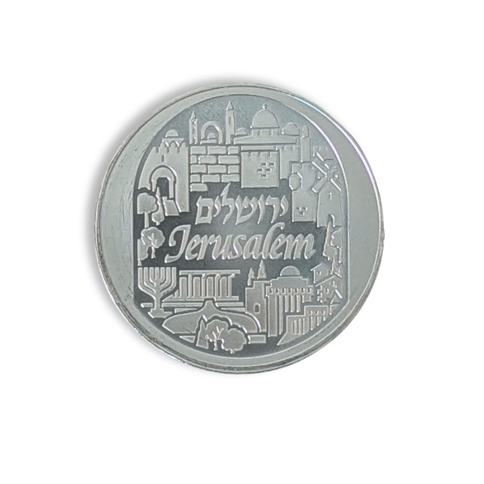 City of Peace Jerusalem Holy Land Mint 1oz .999 Silver Round Reverse