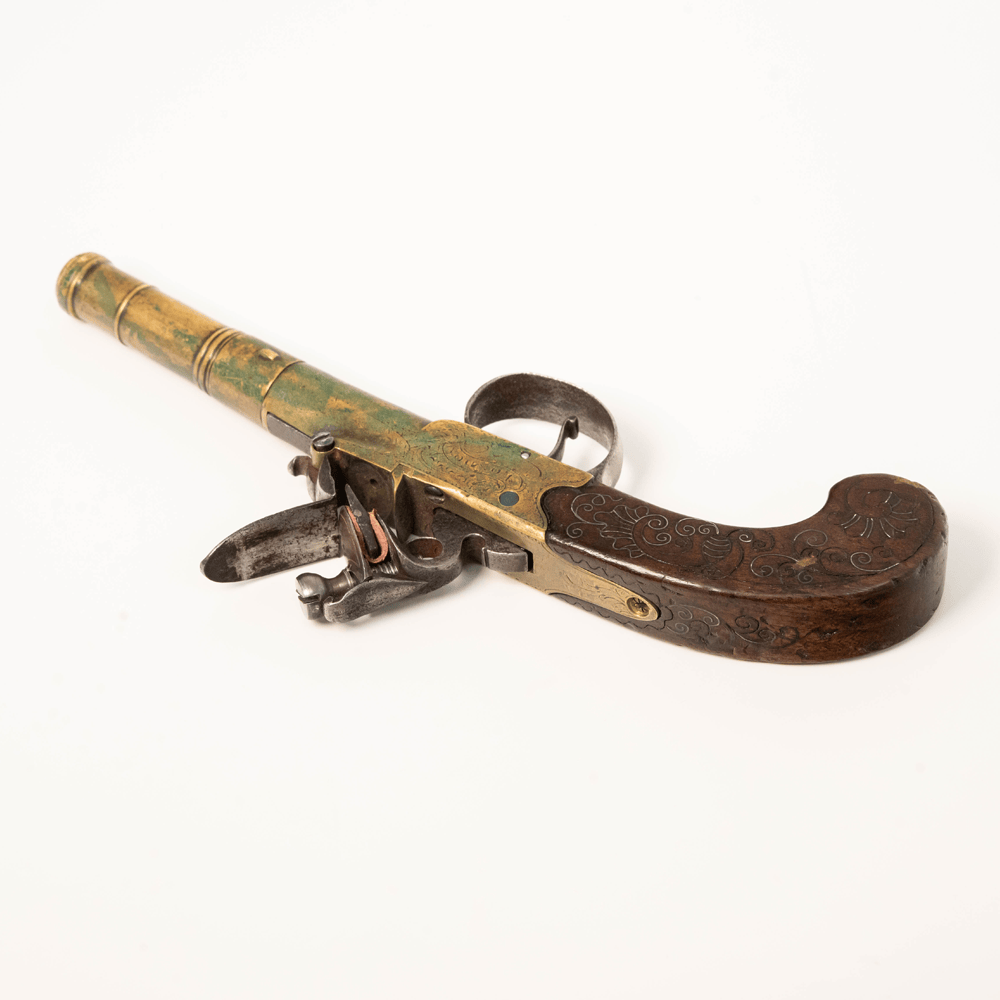 1790s Clarkson London Flintlock Gold & Silver Pawn Shop