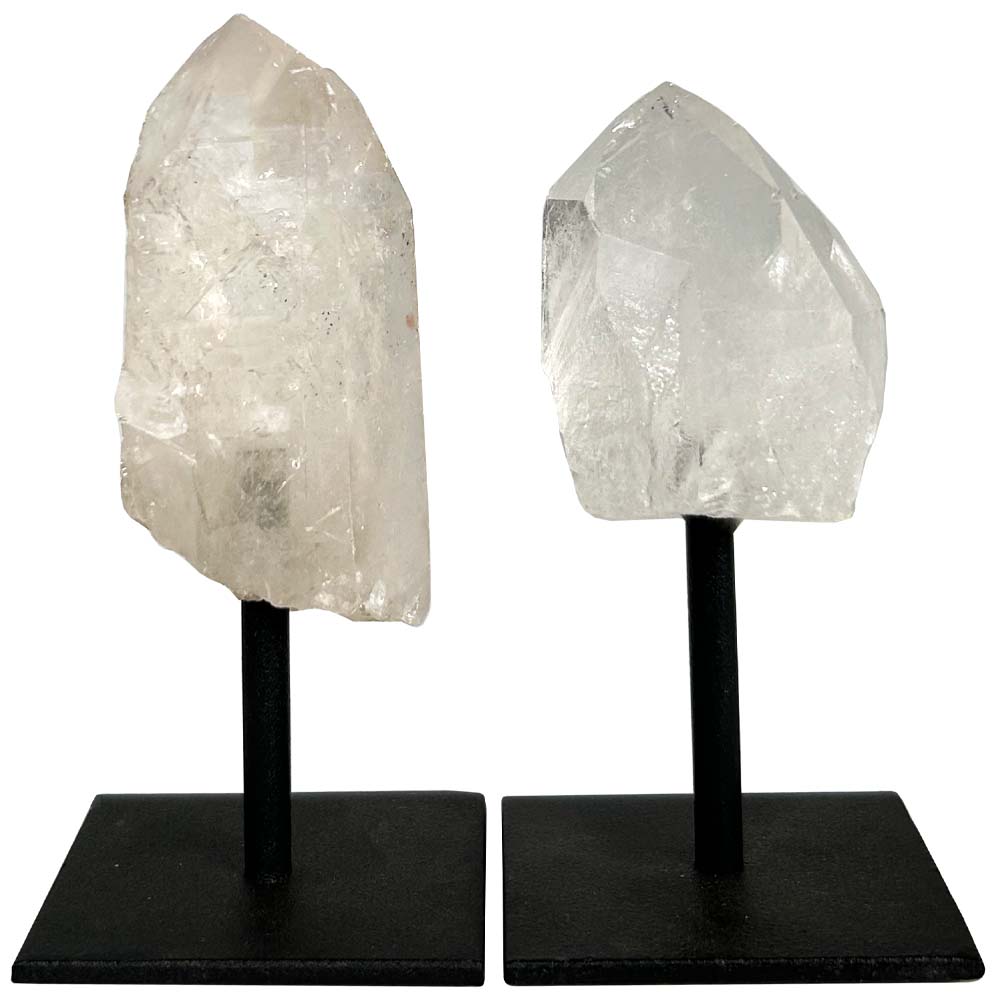 Clear Quartz Crystal on Stand
