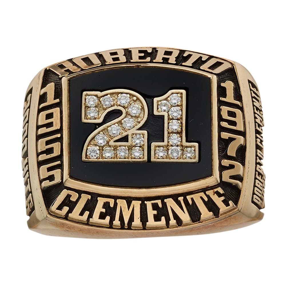 Roberto Clemente Tribute Ring Gold & Silver Pawn Shop