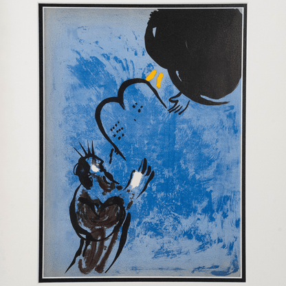 Marc Chagall: Moses Receives the Tablets of the Law Art G S Pawn
