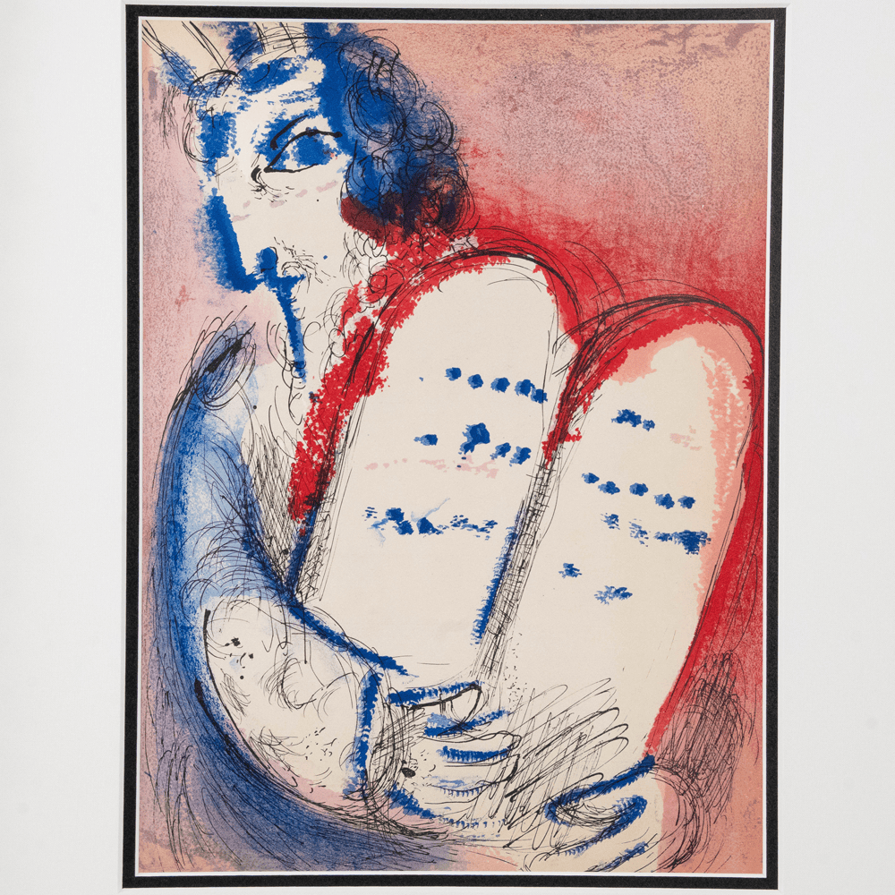 Marc Chagall: Moses with the Tablets of the Law II Art G S Pawn
