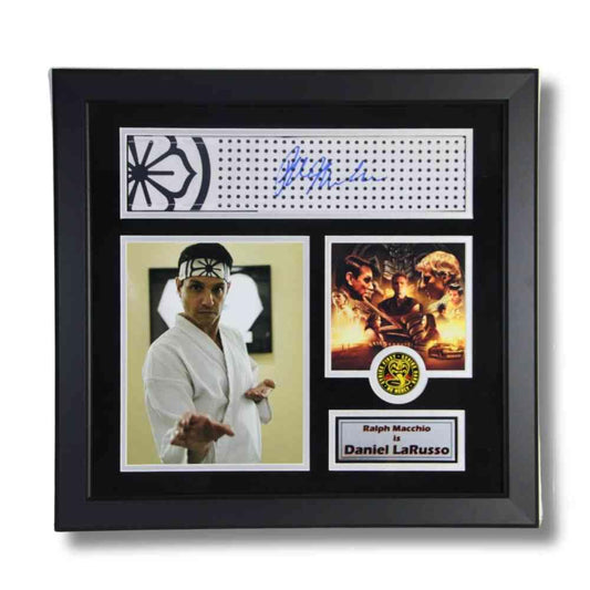 Cobra Kai Autographed Headband Framed Memorabilia Thumbnail