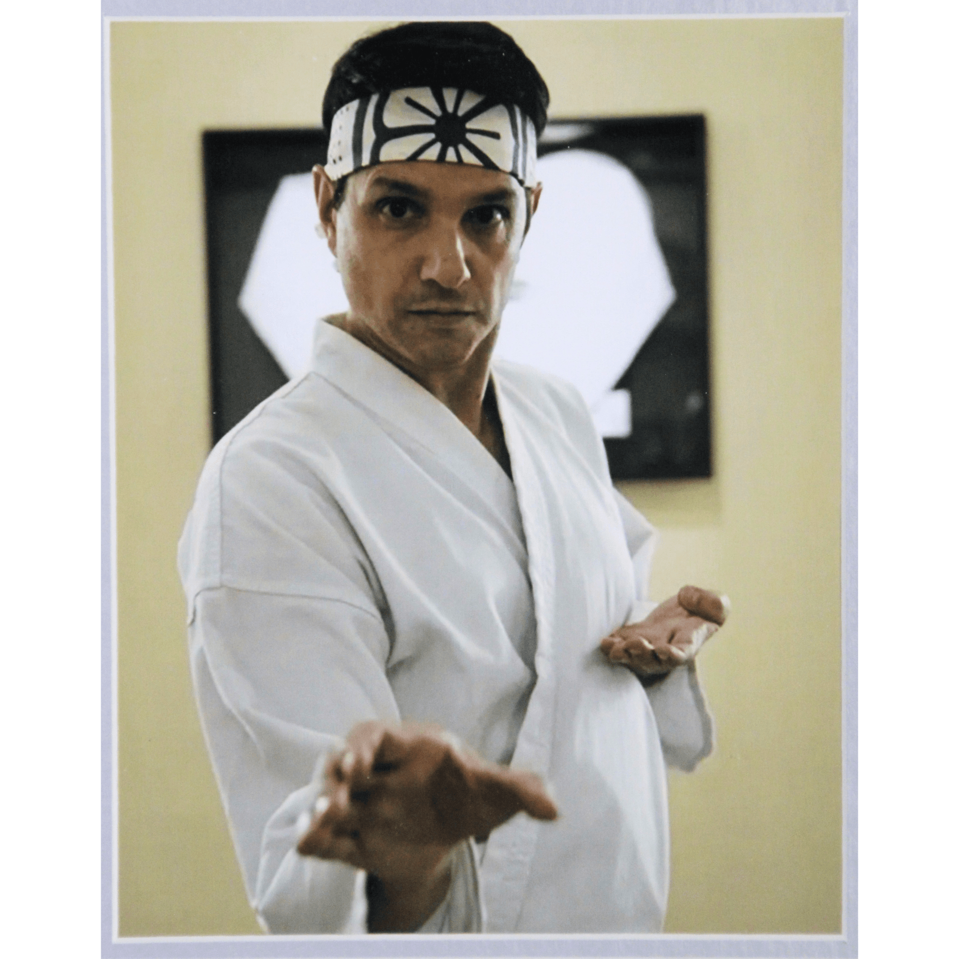 Cobra Kai Autographed Headband Framed Memorabilia Portrait Close Up