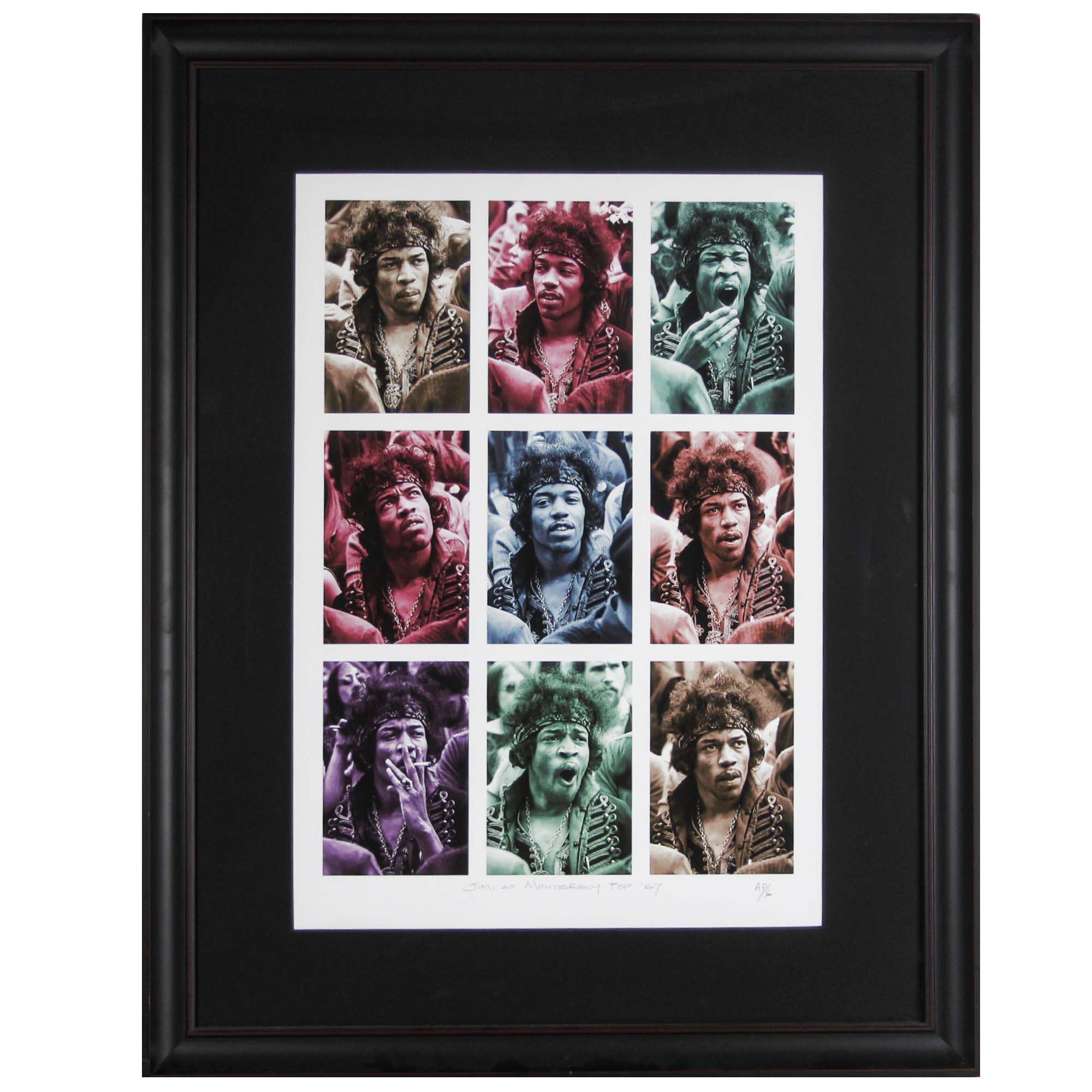 Colin Beard rock photography Jimi Hendrix at Monterey 1967 – Gold