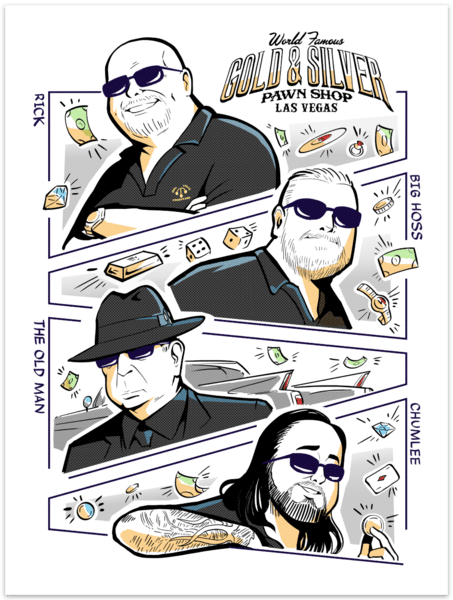 Gold & Silver Pawn Shop Posters G S Pawn 4Guys Comic Poster No