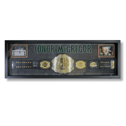 Conner McGreggor Signed UFC Belt Display 