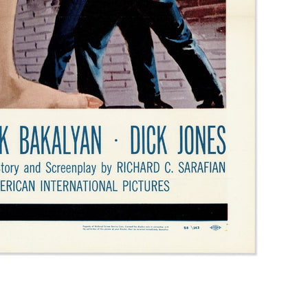 The Cool and the Crazy: Original One Sheet Movie Poster, 1958 Art G S Pawn