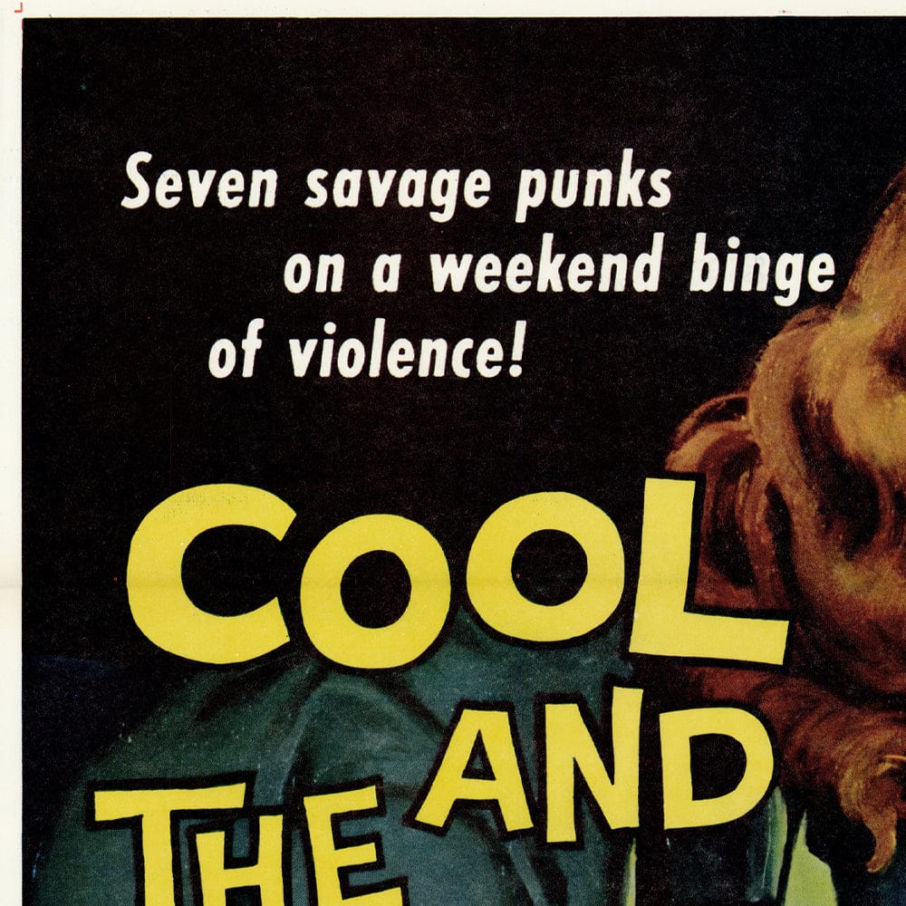 The Cool and the Crazy: Original One Sheet Movie Poster, 1958 Art G S Pawn