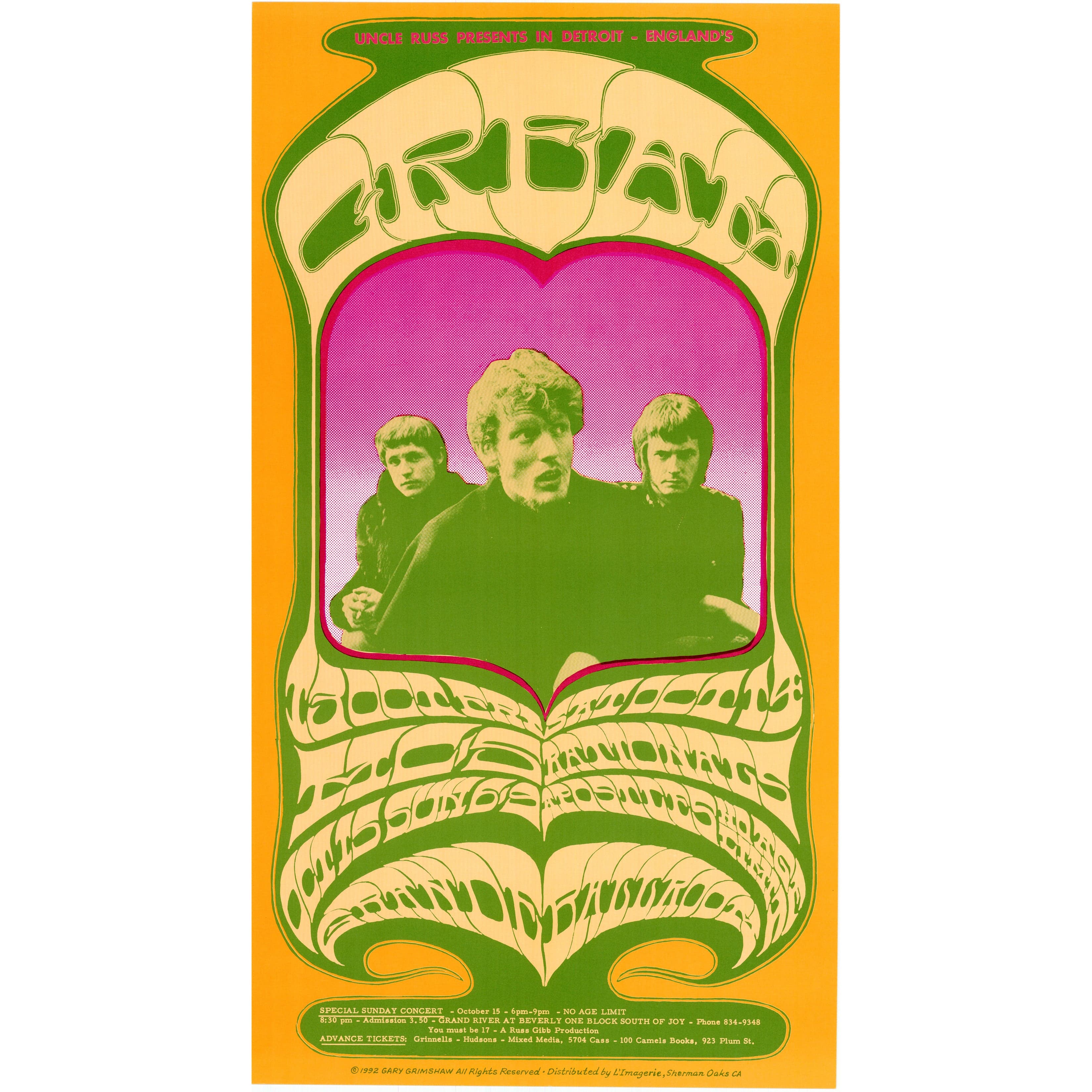 2LP盤クリーム/Amsterdam 1967  Hall Cream: Grande Ballroom 1967, Original Second Printing – Gold