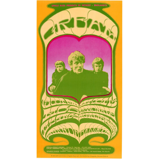 Cream: Grande Ballroom 1967, Original Second Printing Art Gold & Silver Pawn Shop