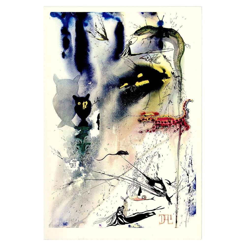 Salvador Dali; A Caucus Race and a Long Tale - Plate Signed