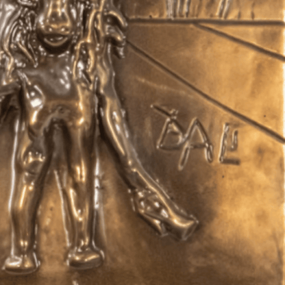 Salvador Dalí: Don Quixote Bronze Bas Relief Art Gold & Silver Pawn Shop