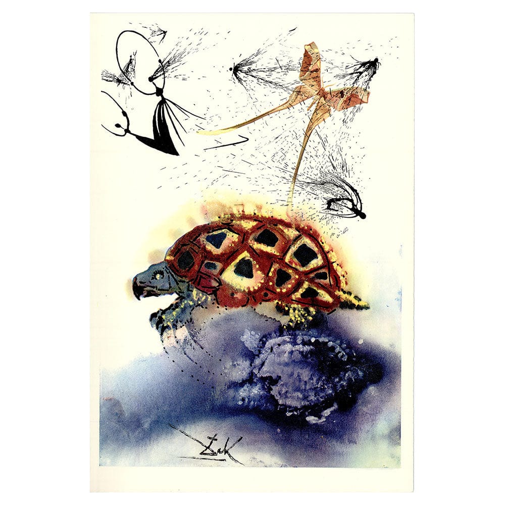 Salvador Dali; The Mock Turtle's Story - Plate Signed