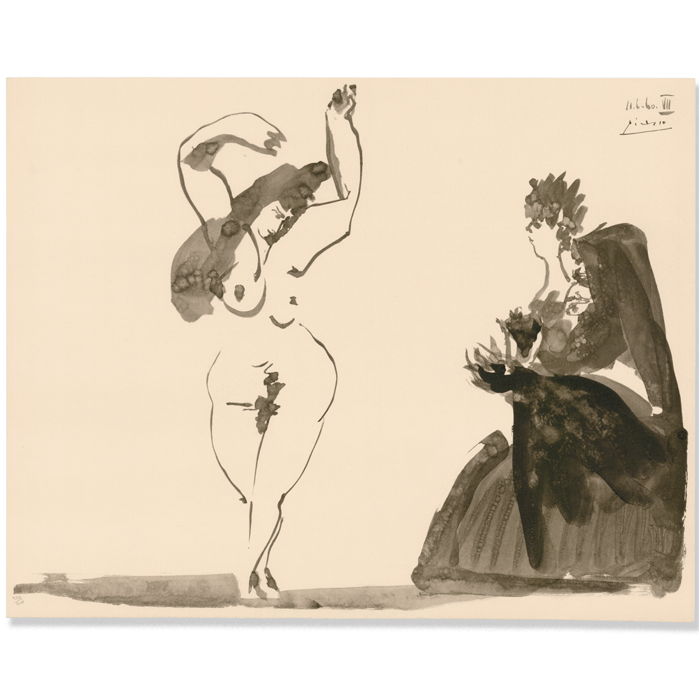 Pablo Picasso: Danseuse et Femme, from Toros, 1960 Art Gold & Silver Pawn Shop