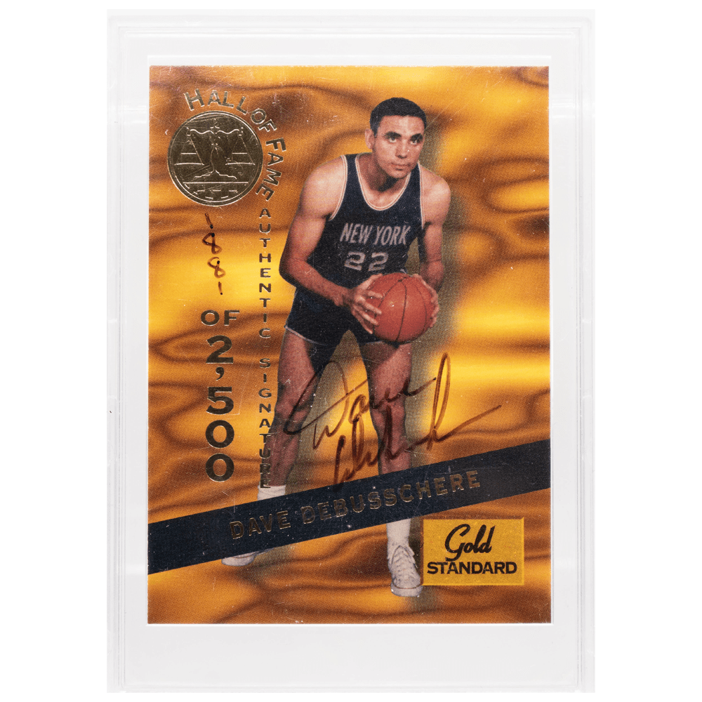 1994 Autographed Dave Debusschere Card Gold & Silver Pawn Shop