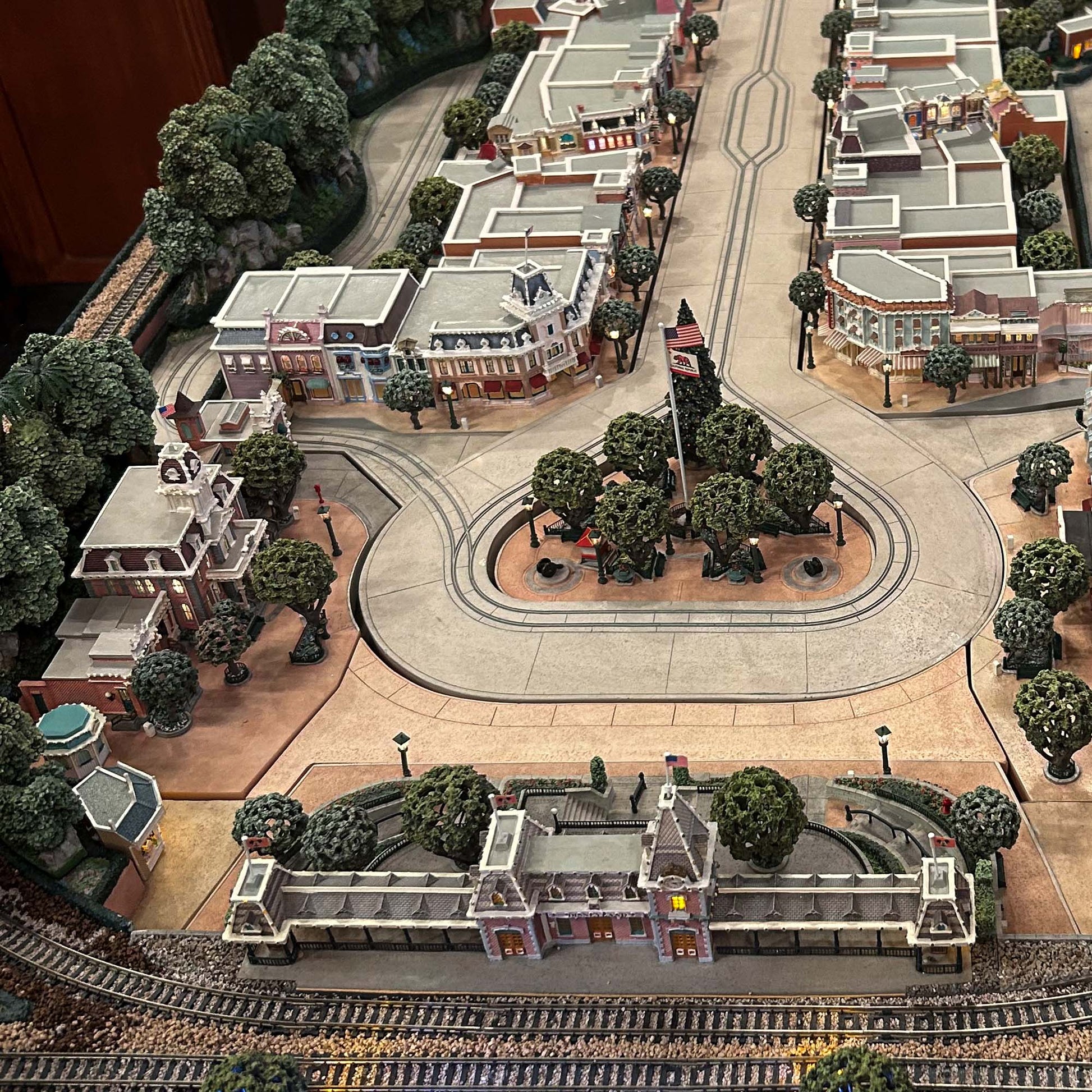 Disney Land Train Track Close View