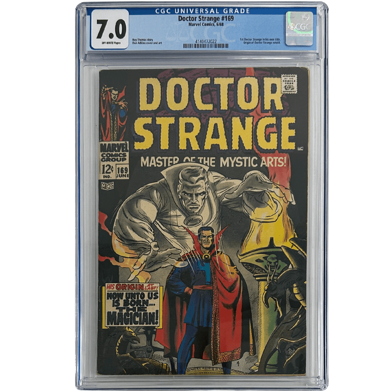 Doctor Strange #169 CGC 7.0 ZOOM