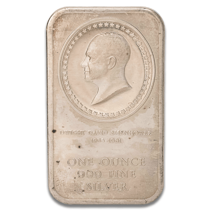 Dwight D. Eisenhower 1 oz .999 Fine Silver Bar
Gold & Silver Pawn Shop