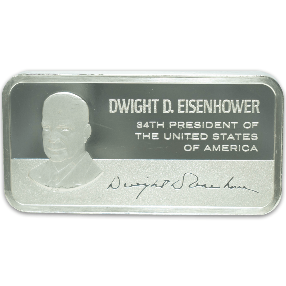 Dwight D. Eisenhower Sterling 5000 Grains Bar (Read Description) Gold & Silver Pawn Shop