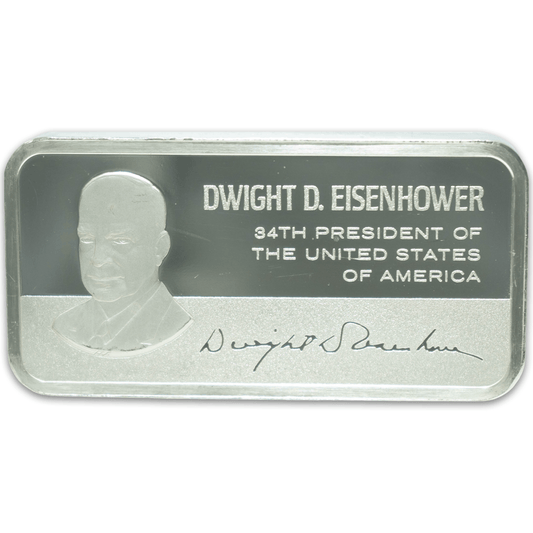 Dwight D. Eisenhower Sterling 5000 Grains Bar (Read Description) Gold & Silver Pawn Shop