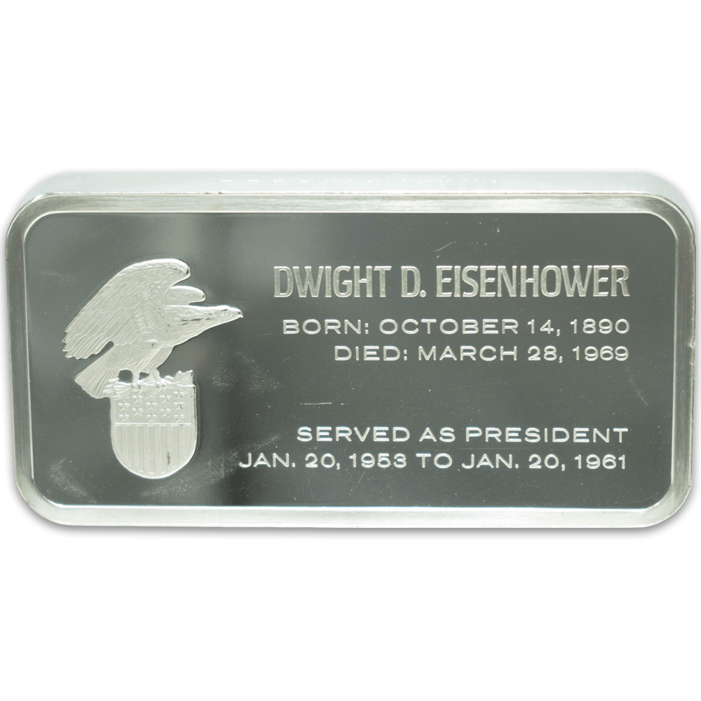 Dwight D. Eisenhower Sterling 5000 Grains Bar (Read Description) Gold & Silver Pawn Shop