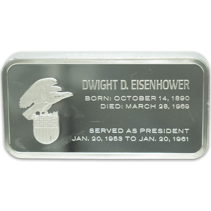Dwight D. Eisenhower Sterling 5000 Grains Bar (Read Description) Gold & Silver Pawn Shop