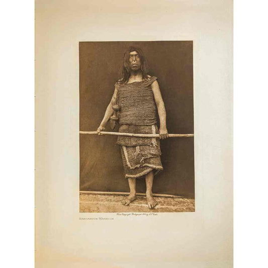 Edward Curtis, Nakoaktok Warrior thumbnail on photogravure