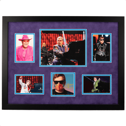 Elton John Autograph Memorabilia - Purple Gold & Silver Pawn Shop