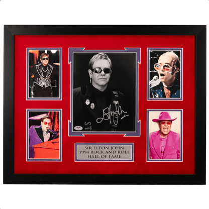 Elton John Autograph Memorabilia - Red Gold & Silver Pawn Shop