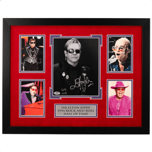 Elton John Autograph Memorabilia - Red Gold & Silver Pawn Shop