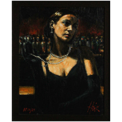 Fabian Perez; "Gloves and Pearls" ZOOM