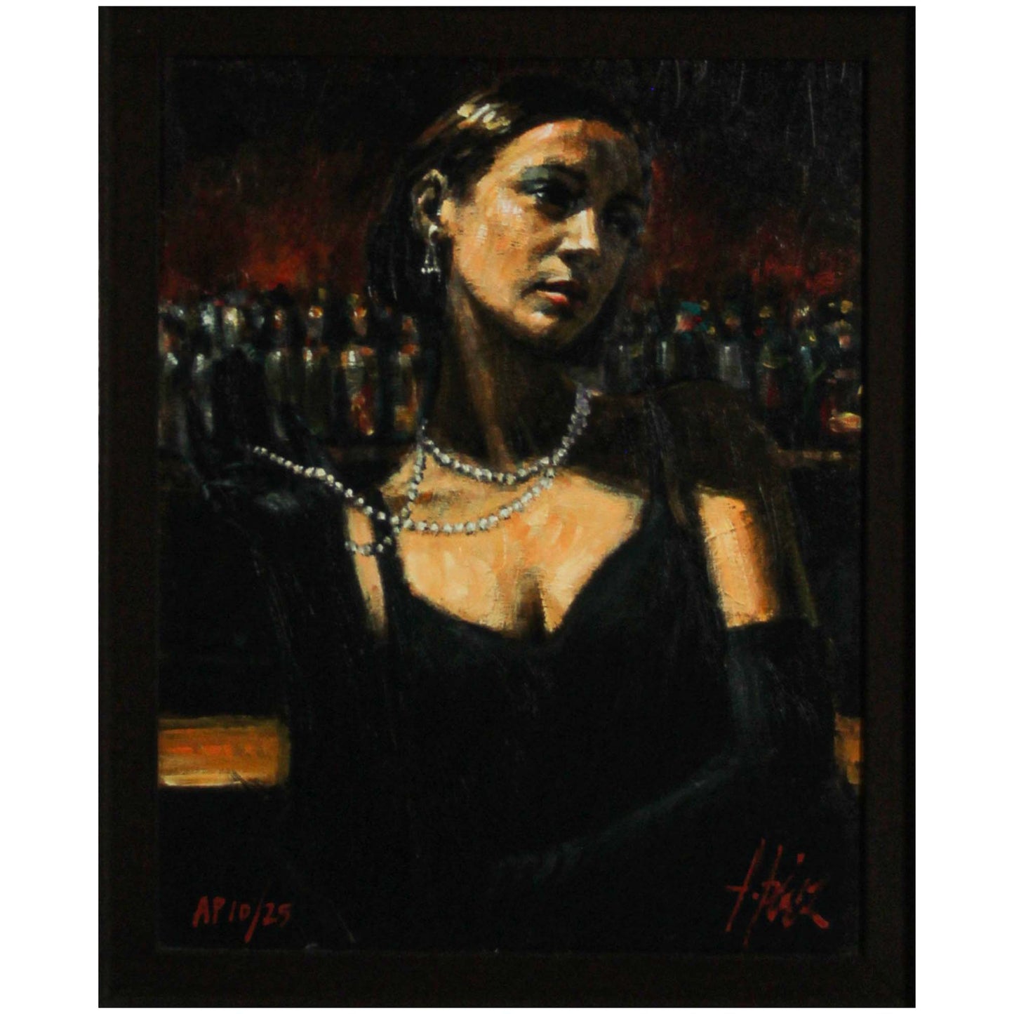 Fabian Perez; "Gloves and Pearls" ZOOM
