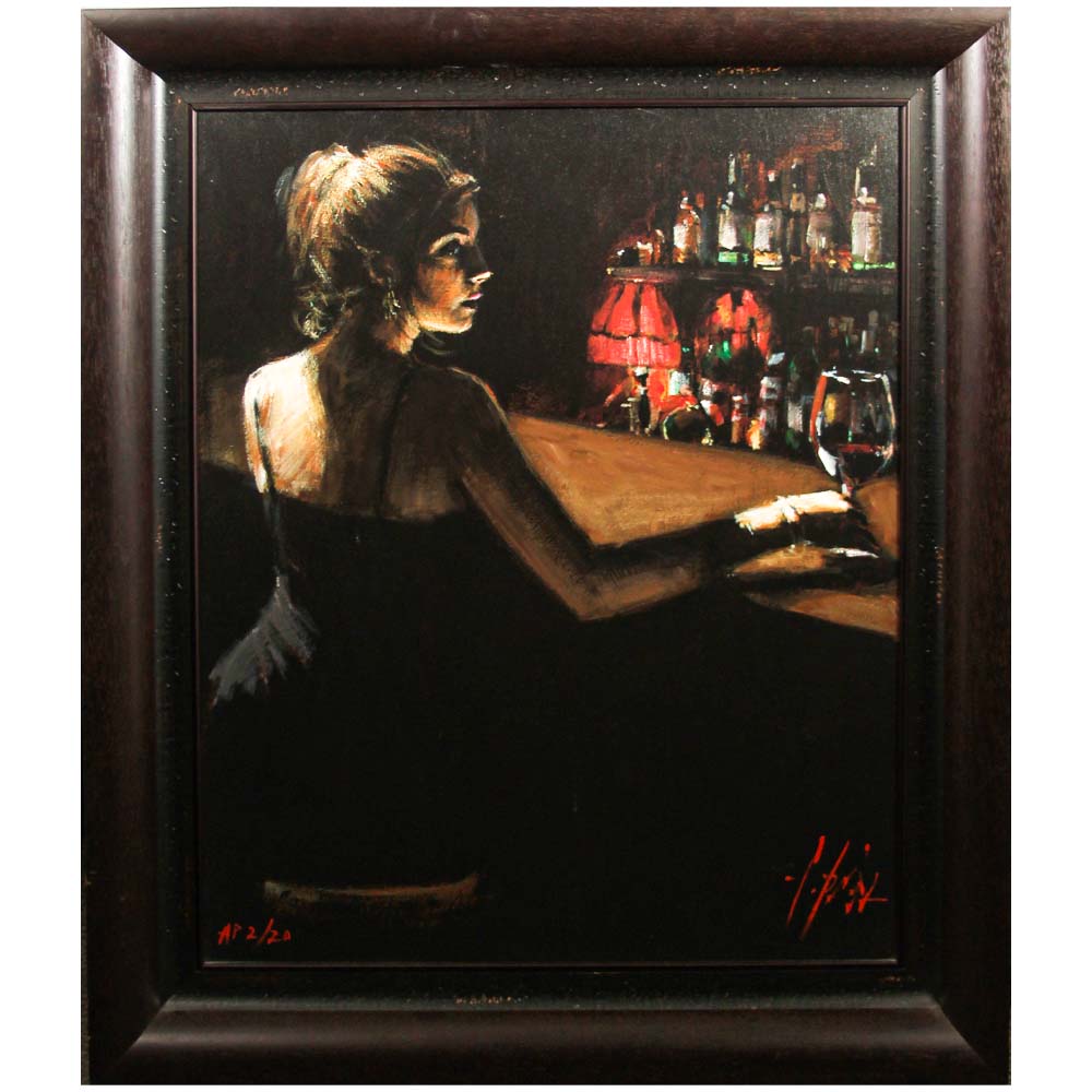 Fabian Perez; "Luciana at the Bar" Thumbnail