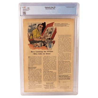 Fantastic Four Comic #5 CGC 3.5
Gold & Silver Pawn Shop