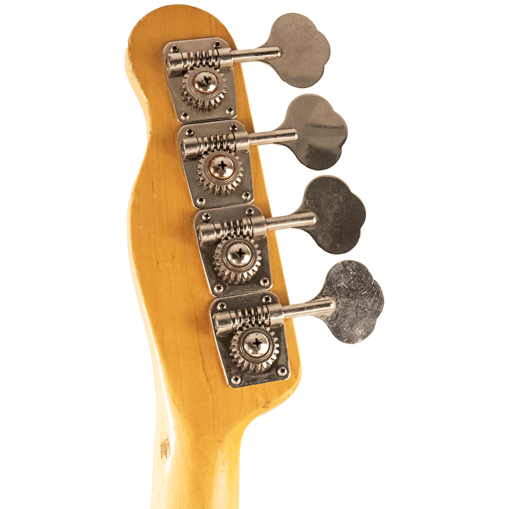 MIJ Fender Squier Bullet Bass Gold & Silver Pawn Shop
