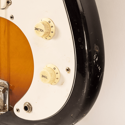 MIJ Fender Squier Bullet Bass Gold & Silver Pawn Shop