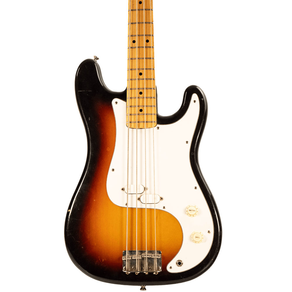 MIJ Fender Squier Bullet Bass Gold & Silver Pawn Shop