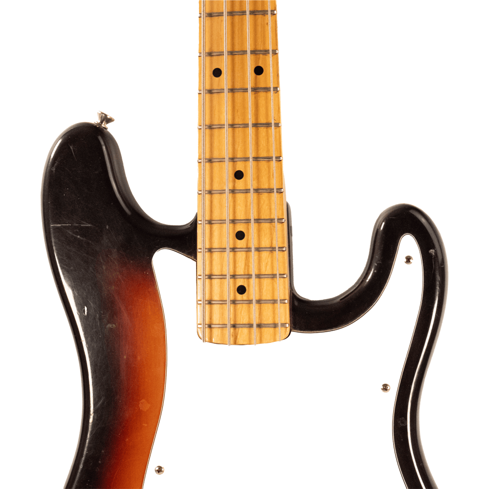 MIJ Fender Squier Bullet Bass Gold & Silver Pawn Shop
