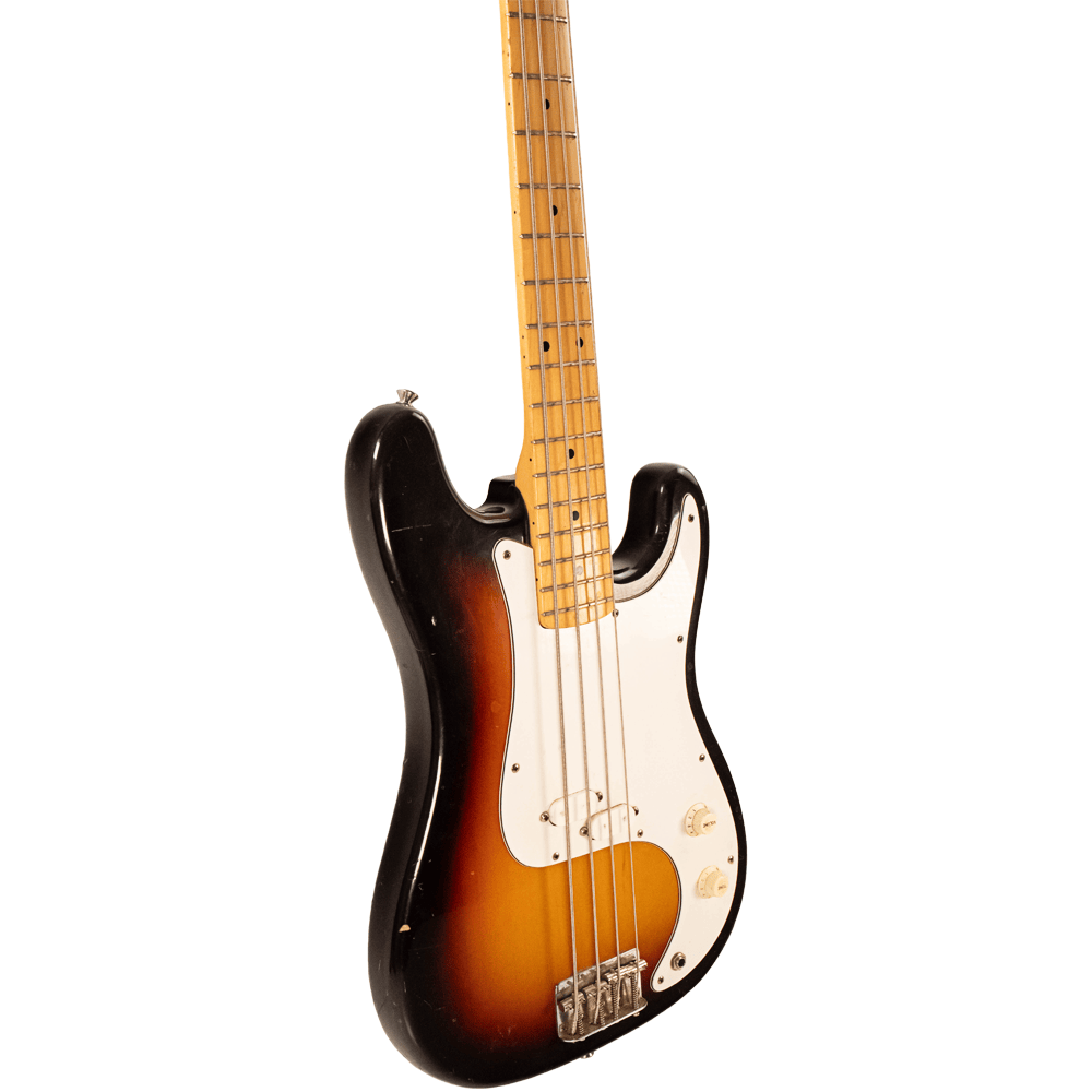 MIJ Fender Squier Bullet Bass Gold & Silver Pawn Shop