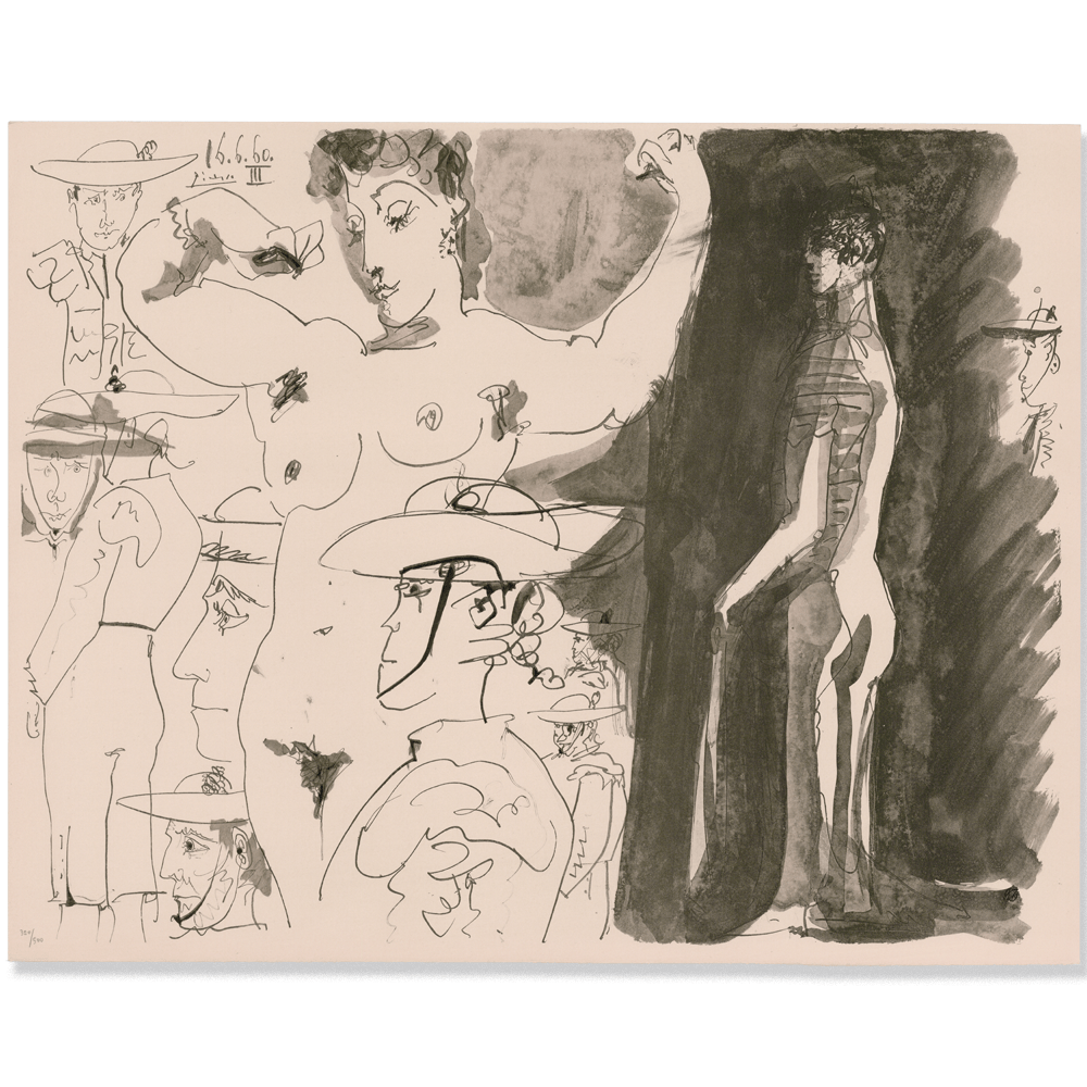 Pablo Picasso: Feuille d'Etudes, from Toros, 1960 Art Gold & Silver Pawn Shop