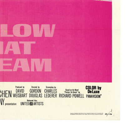 Follow that Dream: Original One Sheet Movie Poster, 1962 Art G S Pawn
