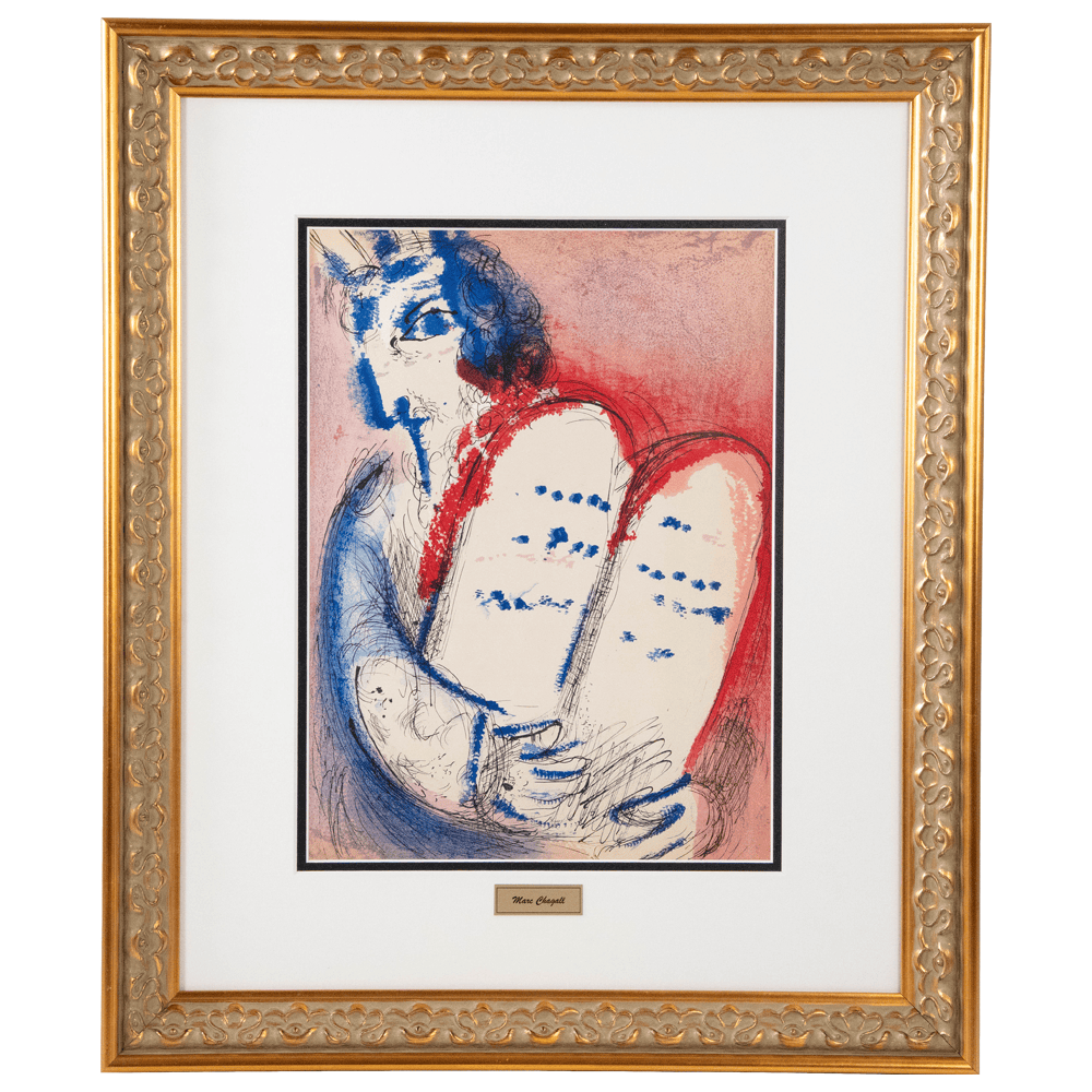Marc Chagall: Moses with the Tablets of the Law II Art G S Pawn